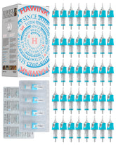 HAWINK Tattoo Needle Cartridges 40PCS with independent sterilization packaging for safety and hygiene.